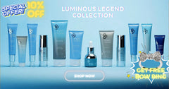 Luminous Legend Collection: 13 Products Kit with Free Bow Ring & Cosmetic Travel Bag